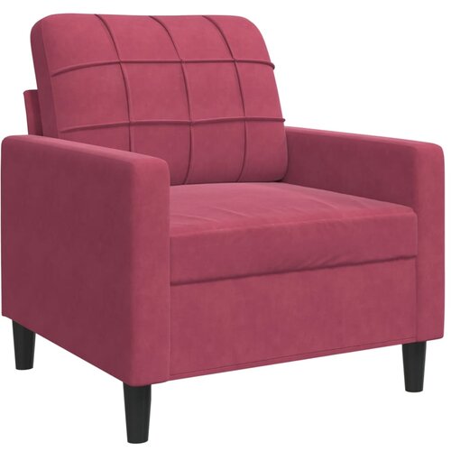 VidaXL Fotelj vinsko rdeč 60 cm žamet, (21255973) Slike