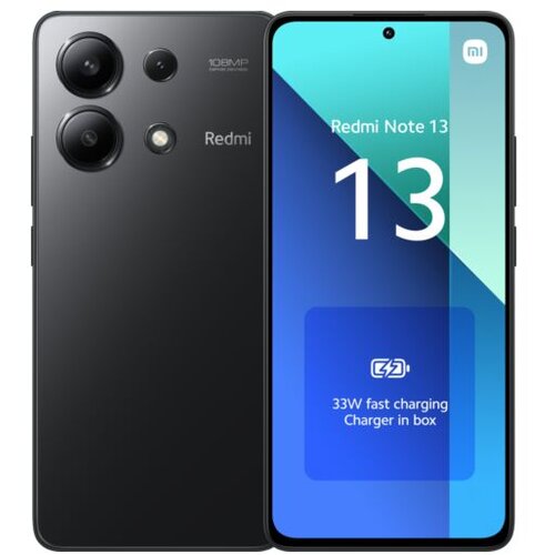 Xiaomi Refabrikovani mobilni telefon Redmi Note 13, 6.67", 108 MP, 16 MP, 6/128GB, 4G, Grade-B, Midnight Black Cene