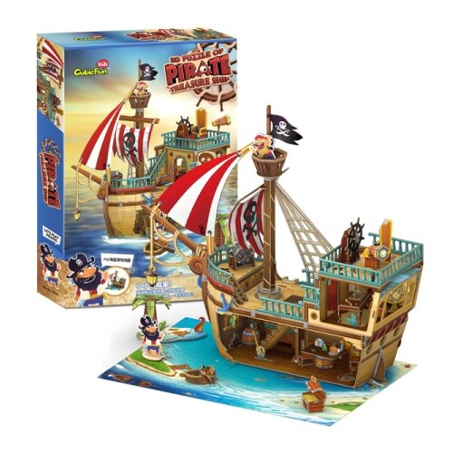 Cubic Fun Cubicfun p832h puzzle pirate treasure ship ( CBF208325 ) Slike