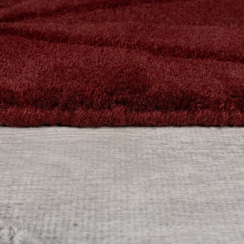 Flair Rugs Bordo rdeča ročno tkana volnena preproga 120x170 cm Shard Red &amp;ndash; Slike