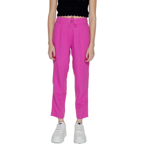 Only Hlače ONLCARO-POPTRASH EASY LINEN BL PNT NOOS 15278710 Rožnata Slike