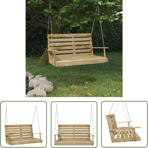  The Living Store Gugalna klop 110 cm impregnirana borovina - Gugalna Klop, (21743174) Cene