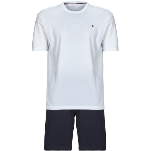 Tommy Hilfiger Pižame &amp;amp; Spalne srajce CN SS SHORT JERSEY SET Bela Slike
