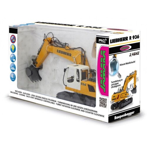 JAMARA bager na daljinsko upravljanje Liebherr R936, žuti 1:20 Slike