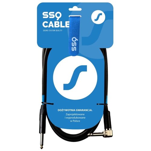 SOUND STATION QUALITY (SSQ) SSQ JMPJMK4 SS-1469 Cable Jack Mono - Jack Mono (90 degree angle) 4 m Black Cene