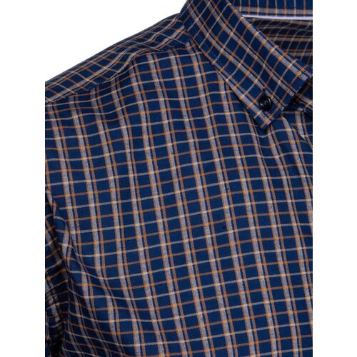 DStreet Navy Blue Plaid Men&amp;#039;s Shirt Slike