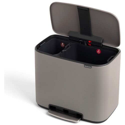 Brabantia bo kanta za otpad s pedalom 11 l + 23 l s 2 plastična umetka Cene