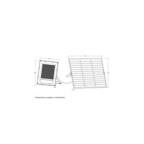  SOLARNI REFLEKTOR GN-SFL519-240W 5000K 3000lm 90&amp;deg; IP66 Slike