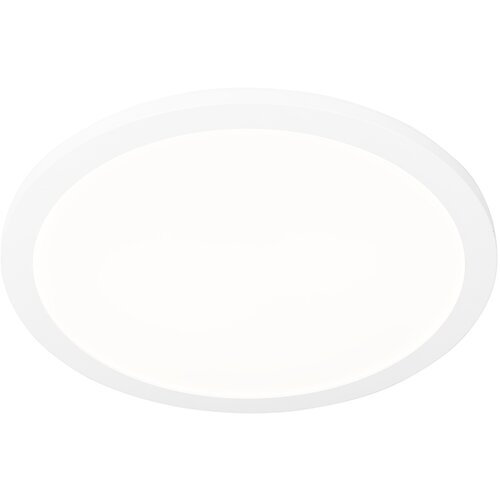 QAZQA Sodobna stropna svetilka bela 40 cm okrogla, vključno z LED, 3-stopenjska zatemnitev IP44 - Steve Cene