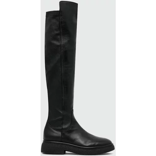 Agl Usnjeni elegantni škornji ALISON R BOOT ženski, črna barva, D721586PWK06891013
