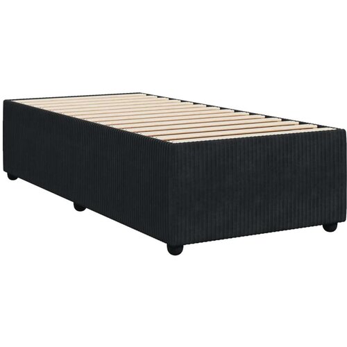 VidaXL Box spring krevet s madracem crni 90x200 cm bar&amp;scaron;unasti Slike
