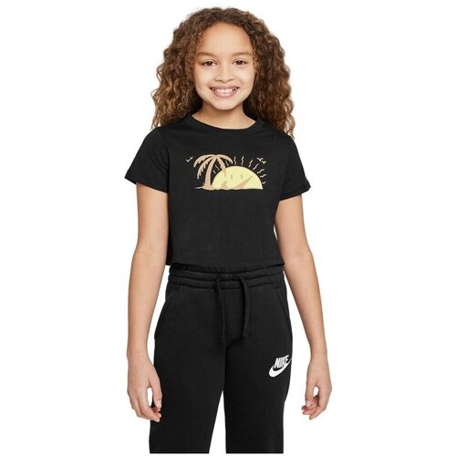 Nike G Nsw Tee Sun Swoosh Crop Crna Slike