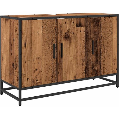  Set namje&amp;scaron;taja za kupaonicu 2 kom. Staro drvo 90 x 33 x 60 cm Slike