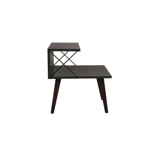 Hanah home Cross komoda u antracit boji, crna Slike