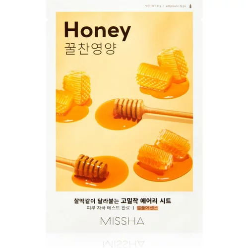 MISSHA Airy Fit Honey sheet maska za blistav ten 19 g