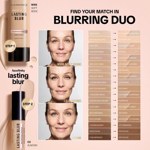 Max Factor Facefinity Lasting Blur posvjetljujući korektor sa SPF-om nijansa W7 Honey 7.5 ml Slike