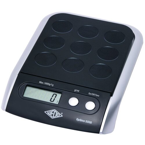 Wedo digitalna vaga za pisma Optimo 5000 (485001), do 5 kg, podjela 1 g, crno-srebrna Slike