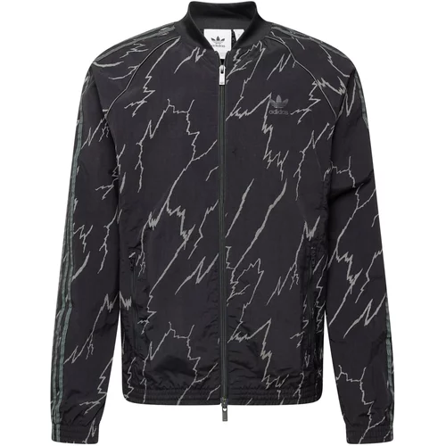 Adidas Prehodna jakna siva / črna
