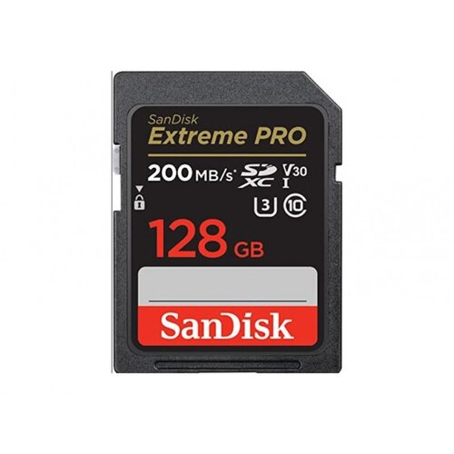 Sandisk Extreme Pro Memorijska kartica SDXC 128GB 200MB/s V30 UHS-I Class10 U3 V30 Cene
