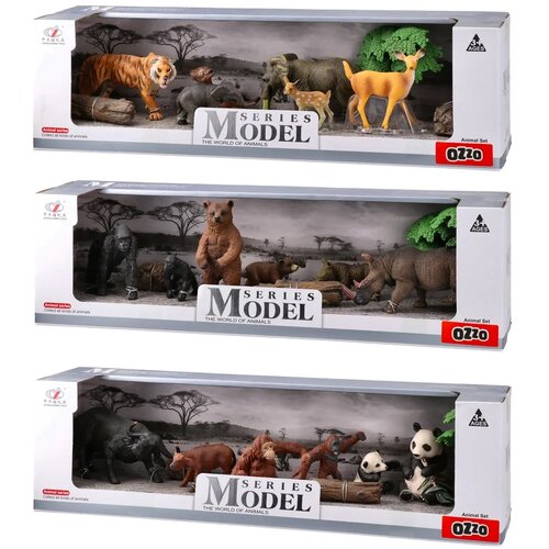 Ozzo Series model, igračka, set figura, divlje životinje, miks, 4073152 Slike