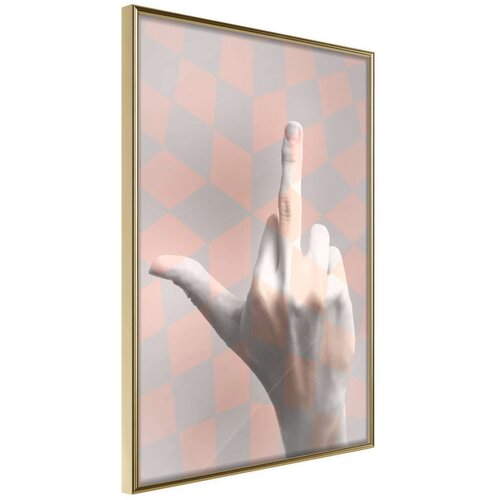  Poster - Middle Finger 30x45 Slike