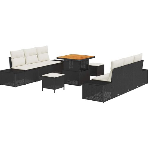  Sjedeća garnitura za vrt 9 kom. poliratan 239 x 62 x 85 cm Slike