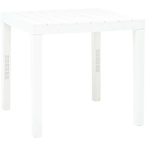  Vrtni stol bijeli 78 x 78 x 72 cm plastični