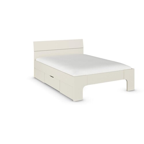 Boxxx POSTELJA 140 cm x 200 cm , leseni material barve &amp;scaron;ampanjca Slike