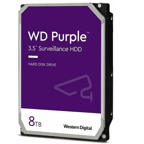 Western Digital HDD INT 8TB WD Purpleâ„¢ Surveillance 3,5 SATA WD85PURZ