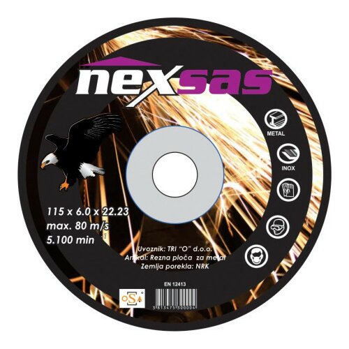 Nexsas brusna ploča za metal 115x6x2 ( 32384 ) Slike