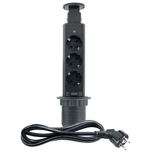 Mitea_Electric Priključnica crna 1.8m POPUP name&scaron;tajska trostruka 16A 250V-3600W 3x1.5mm2 ME-PN-1202/C-3 Cene