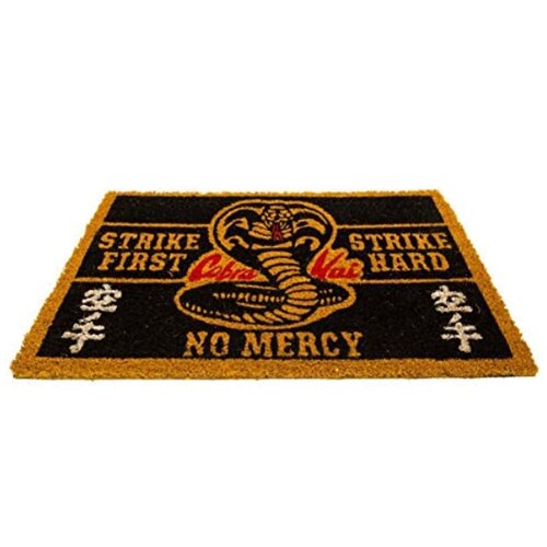 Pyramid predpražnik cobra kai, (no mercy design) 40 cm x 60 cm podloga za dobrodošlico, predpražnik za vhodna vrata in predpražnik iz kokosovega vlakna – uradno blago cobra kai, (20871358) Cene