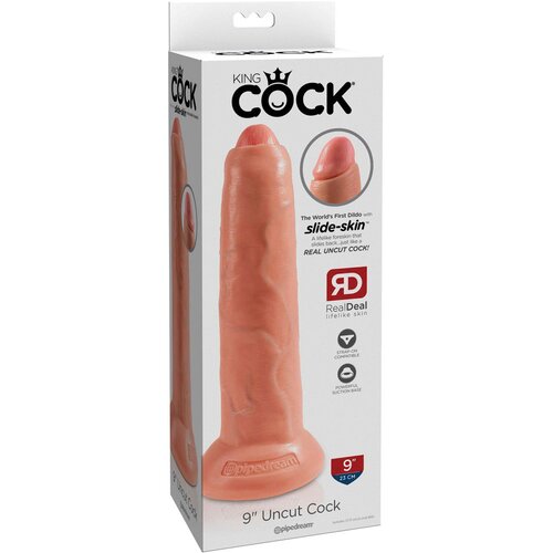 Pipedream King Cock 9&amp;quot; Neobrezani dildo, 22.7 cm Slike