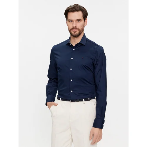 Tommy Hilfiger Srajca MW0MW34259 Mornarsko modra Slim Fit