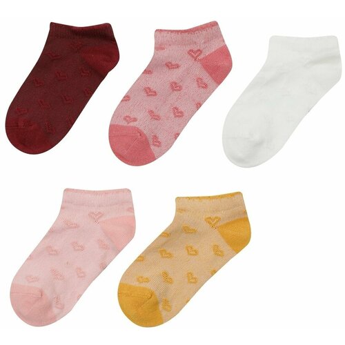 Polaris Mini Heart 5-pack Ptk-g 3fx Multicolored Girls' 5-pack Booties Socks Slike