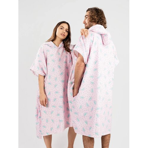 After Watermelon Surf poncho pink Cene