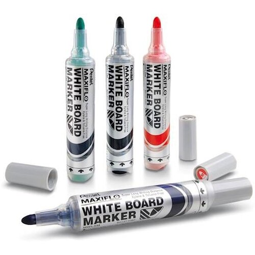 Pentel magnetski držač + spužva i set markera za bijelu ploču Maxiflo 4/1 Slike