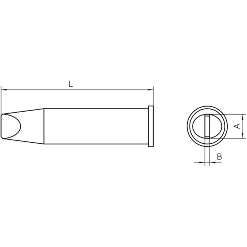 Weller Spajkalna konica v obliki dleta XHT E velikost konice 7.6 mm vsebuje 1 kos, (20394599) Slike