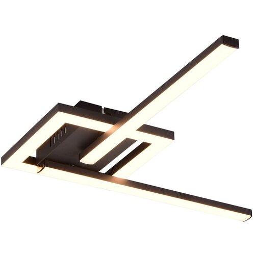 Tri O crna led stropna svjetiljka 16x54 cm viale &amp;ndash; Slike