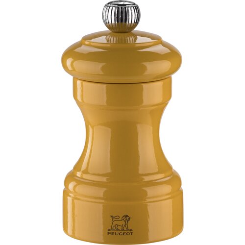 Peugeot Bistro pepper mill 10 cm yellow saffron painted wood Slike