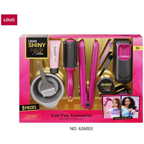 Masen Toys set za friziranje s svetlobnim učinkom, 9 kos Slike
