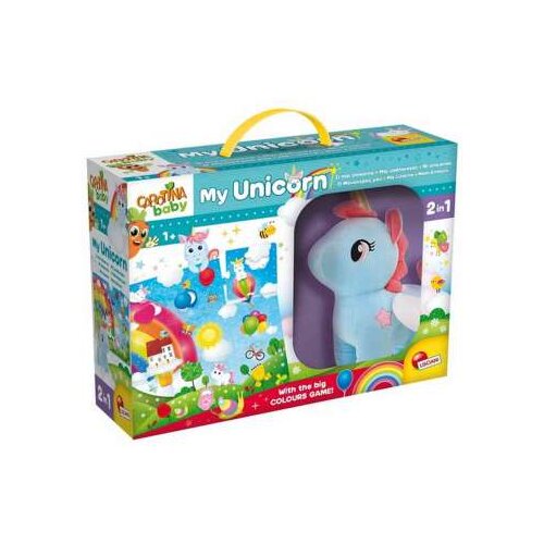 Carotina BABY SET PLISANI JEDNOROG + MEGA PUZZLE Slike