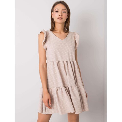 RUE PARIS Dress-WN-SK-703.77-beige Slike