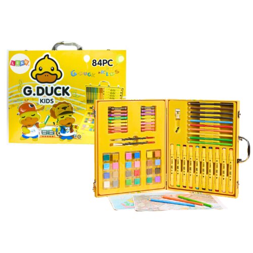 Art Set in a Suitcase Yellow Duck 84 El Cene