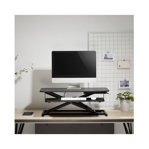 Home Vi&amp;scaron;enamjensko radno postolje, MDF / čelik - SST 02, Crno Slike