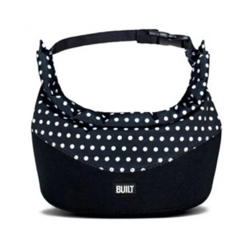 BUILT Rolltop Lunch Bag,Mini Dot Black & White RTLB1-MBW Slike