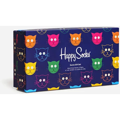 Happy Socks 3-pack Mixed Cat XMJA08-0150