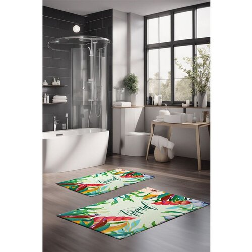  CT-5306 multicolor bathmat set (2 pieces) Cene