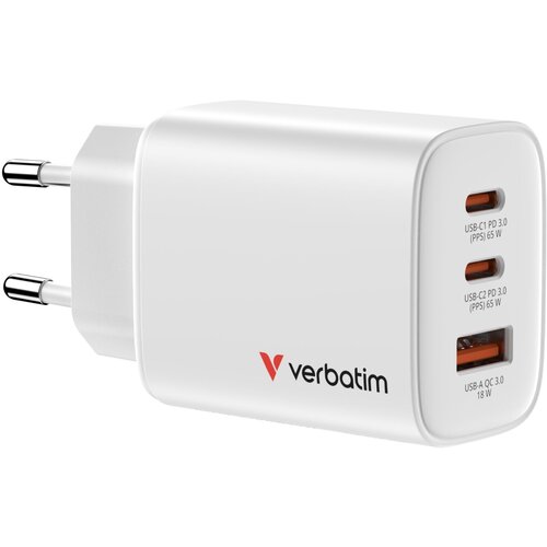 Verbatim Essentials GaN Charger 65W 2xUSB-C /1xUSB-A wei&szlig; 32353 Cijene