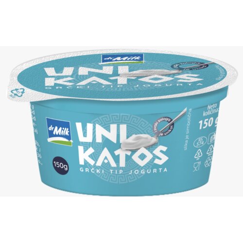 Dr Milk Grčki jogurt DR.MILK Unikatos 9%mm 150g Slike